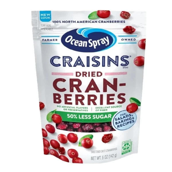 sg-11134201-7rcf1-m6hdfi4fl9jm90.webp OCEAN SPRAY Crais Dried Cranberries Less Sugar 142g