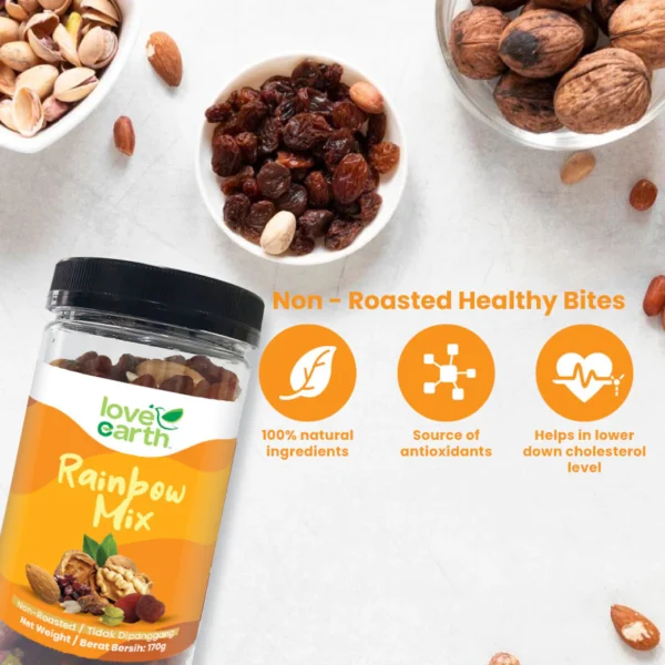 LOVE EARTH Rainbow Mixed Nuts 170 g